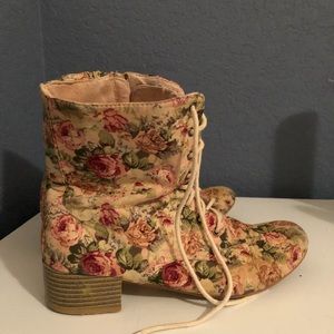 Well loved floral booties